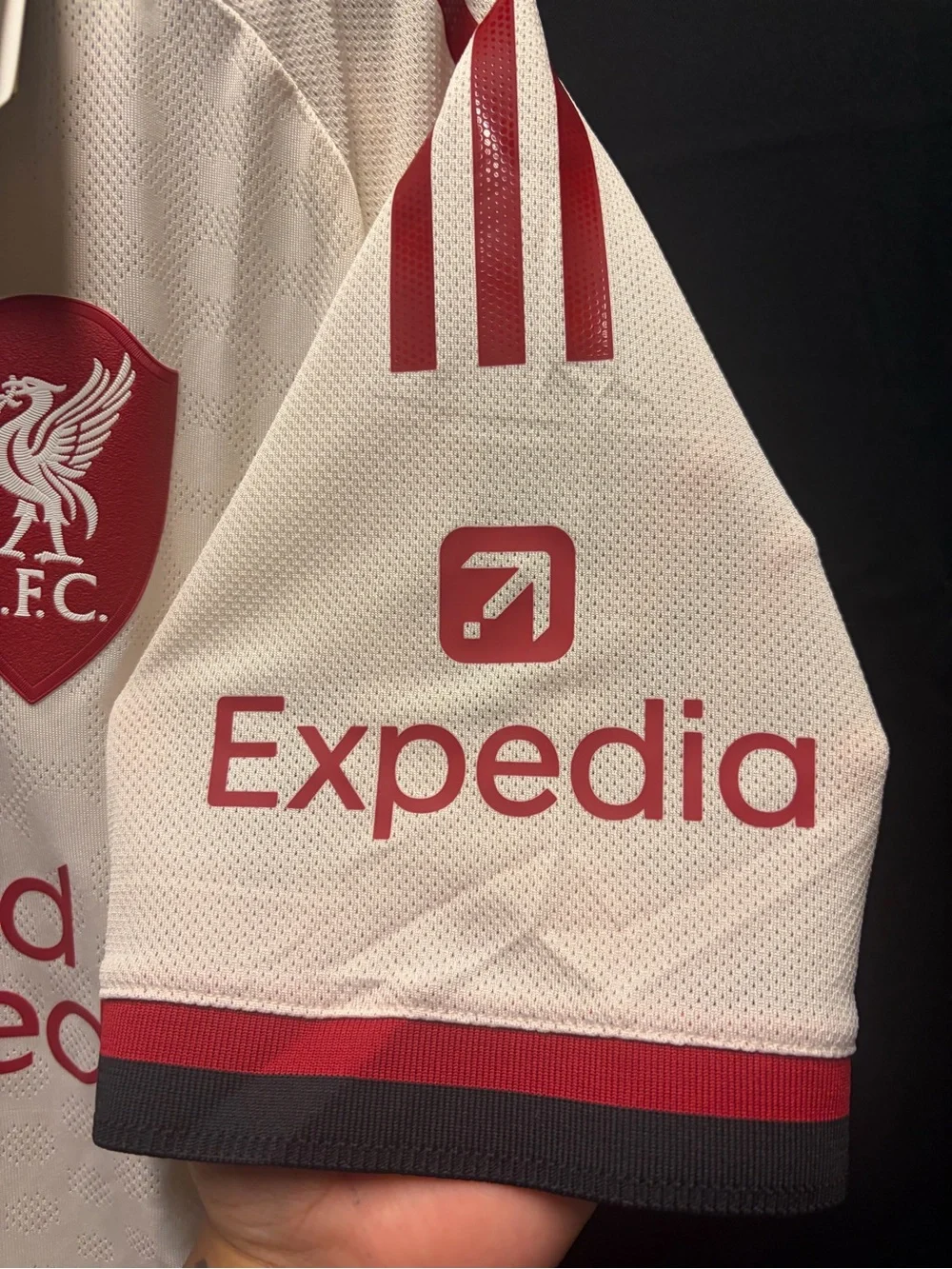 Liverpool Jersey Away football Soccer shirt 2025 | 2026 White Adidas Men Size L